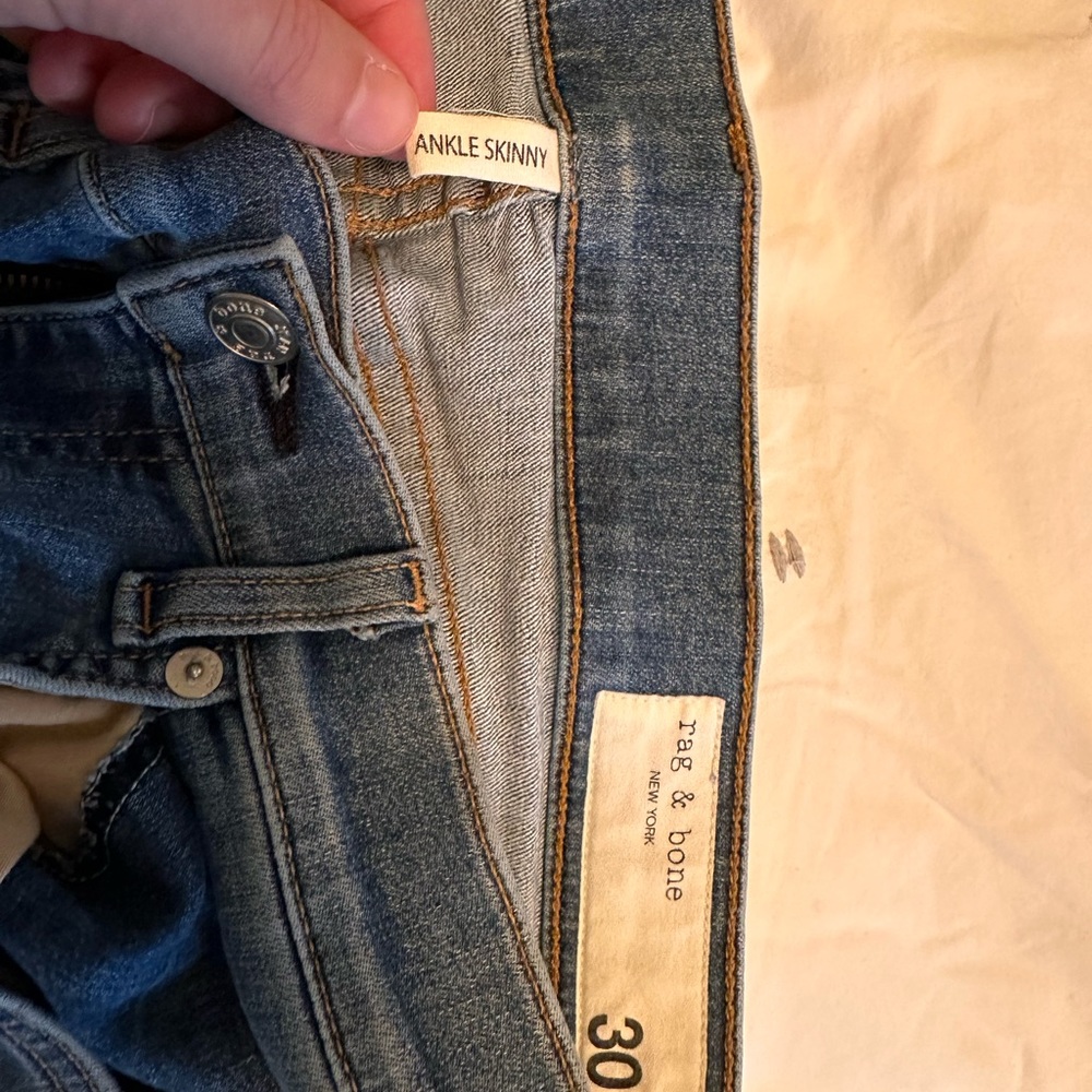 Rag & Bone skinny ankle jeans